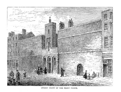 Street Front of the Fleet Prison, 1878 af Unbekannt
