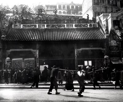 Gadescene, Hong Kong, 1900 af Unbekannt
