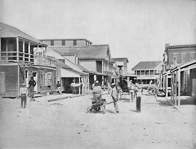 Street i Key West, Florida, c1897. af Unbekannt