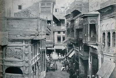 Gade i Lahore, hovedstaden i Panjab, c1942 af Unbekannt