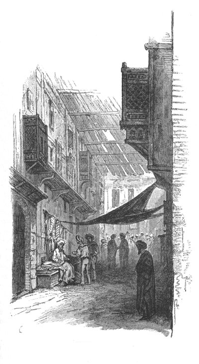 Gade i Suez, c1882 af Unbekannt
