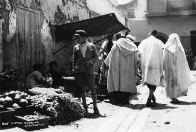 Gadebillede, Casablanca, Marokko, c1920