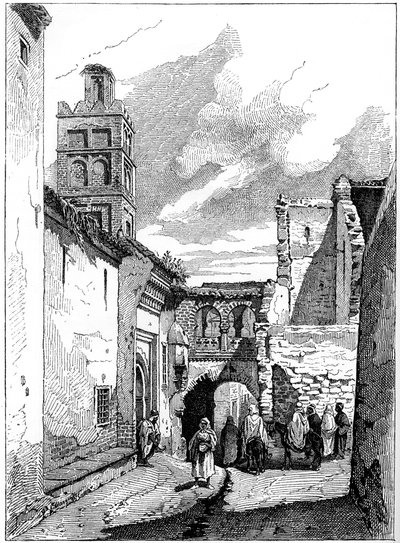 Gadebillede i Tlemcen, Algeriet, c1890 af Unbekannt