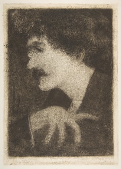 Forslag af Whistler til hans portræt, 1870