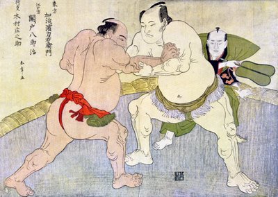 Sumobrydere, 1897 af Unbekannt