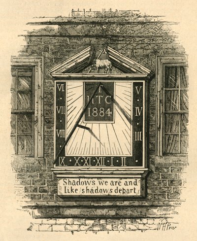 Solskive i templet, 1885, 1897. af Unbekannt
