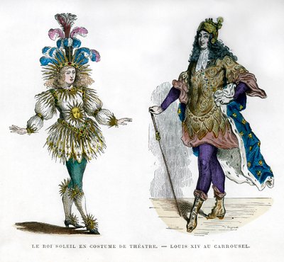 Sun King teaterkostume, og kong Ludvig XIV af Frankrig, 1882-1884 af Unbekannt