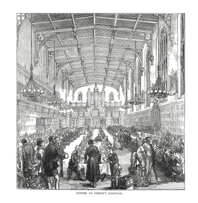 Nadver på Christs Hospital, 1878 af Unbekannt