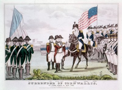 Overgivelse af Cornwallis, Yorktown, Virginia, 1781 af Unbekannt