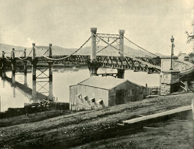 Hængebro, over Fitzroy, 1901. af Unbekannt