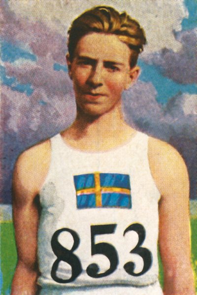 Svenske spydkaster Erik Lundquist, 1928. af Unbekannt