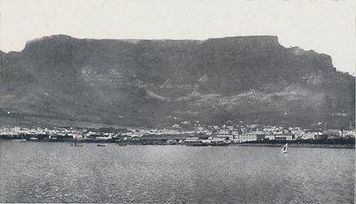 Taffelbjerget og Cape Town, 1924 af Unbekannt