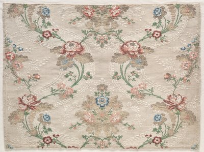 Taftfragment, ca. 1730. af Unbekannt
