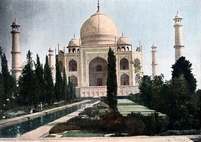 Taj Mahal, Agra, Uttar Pradesh, Indien, 1890 af Unbekannt