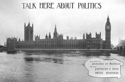 Tal her om politik - Jaeneckes Inks-annonce, 1909. af Unbekannt