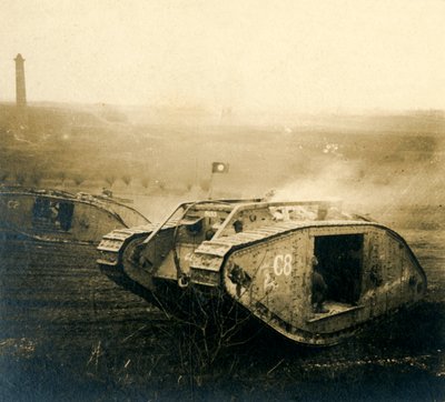 Tank på farten, c1914-c1918 af Unbekannt