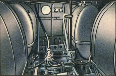 Tanks om bord på Dornier Wal-flyvebåden, 1920