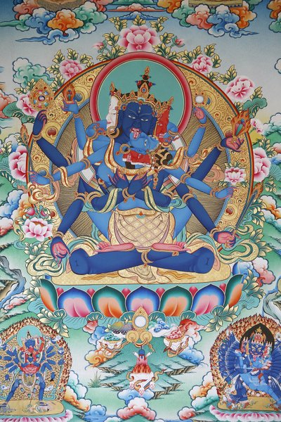 Tantrisme: Tibetansk tantrisk gudinde. Kopan kloster, Kathmandu, Nepal af Unbekannt