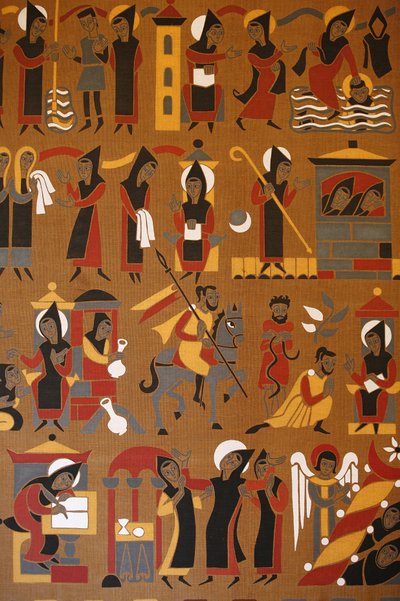Tapestry i Saint-Pierre de Solesmes kloster: Life of Saint Benedict, Solesmes, Frankrig af Unbekannt