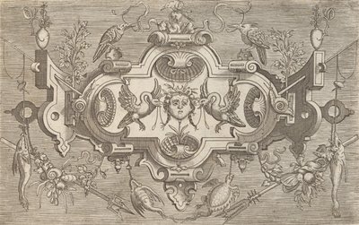 Plaketter og andre ornamenter med forskellige og finurlige opfindelser Kartoucher og andre ornamenter o ..., 1773. af Unbekannt