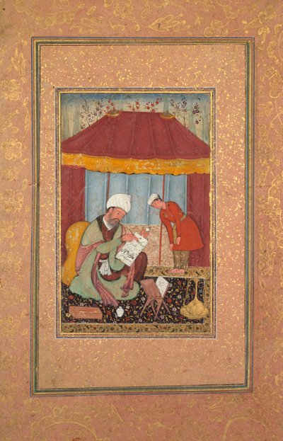 Lærer med sin Elev, ca. 1595-1600. af Unbekannt