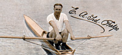 Ted Phelps, verdensmester i professionel sculling, 1935 af Unbekannt