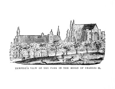 Stormudsigt over parken under Charles II