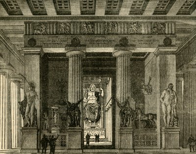 Templet i Olympia, restaureret, 1890. af Unbekannt