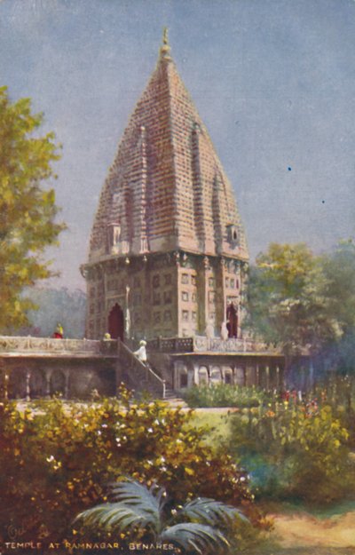 Templet i Ramnagar, Benares,. af Unbekannt