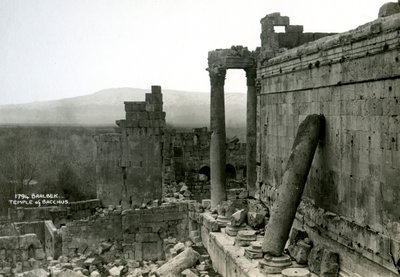 Bacchus-templet, Baalbek, Libanon, c1920