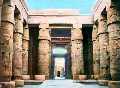 Khonsu-templet, Karnak, Luxor, Egypten, 20. århundrede af Unbekannt