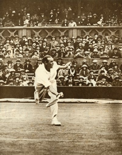Tenniskamp på Center Court i Wimbledon, c1930