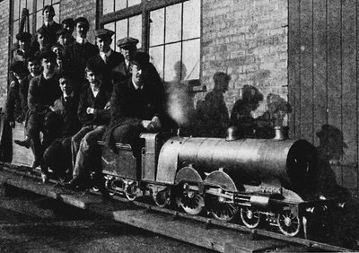 Test af en miniature atlantisk motor i Northampton, 1926 af Unbekannt