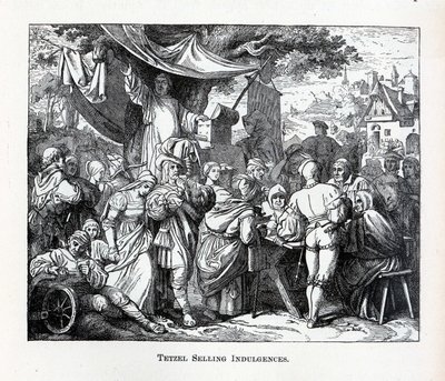 Tetzel sælger aflad, 1882 af Unbekannt