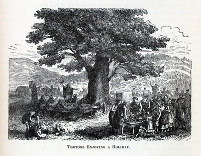 Teutoner nyder en ferie, 1882 af Unbekannt