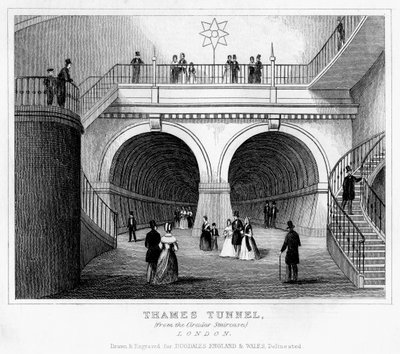 Thames Tunnel, London, 1800-tallet af Unbekannt