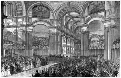 Thanksgiving gudstjeneste i St Pauls Cathedral, London, 1900 af Unbekannt