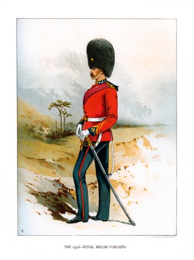 The 23rd Royal Welsh Fusiliers, c1890 af Unbekannt