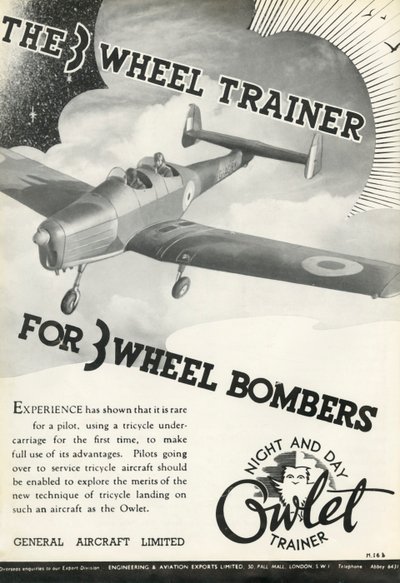 Den 3-hjulede træner til 3-hjuls bombefly, 1941. af Unbekannt