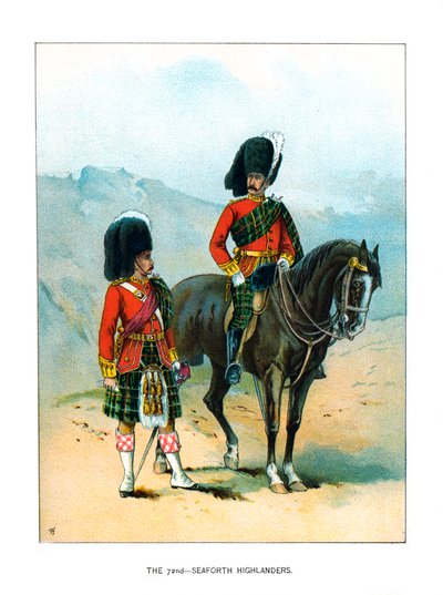 The 72nd Seaforth Highlanders, c1890 af Unbekannt