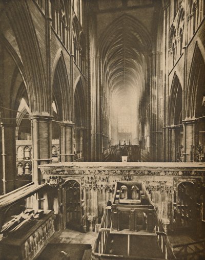 The Abbeys Grand Interior: Ser mod vest fra Confessorens kapel, c1935. af Unbekannt