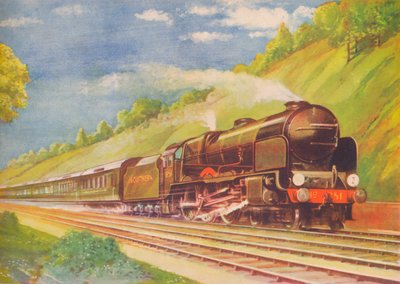 Ace Atlantic Coast Express, S.R., i Weybridge Cutting, 1940 af Unbekannt