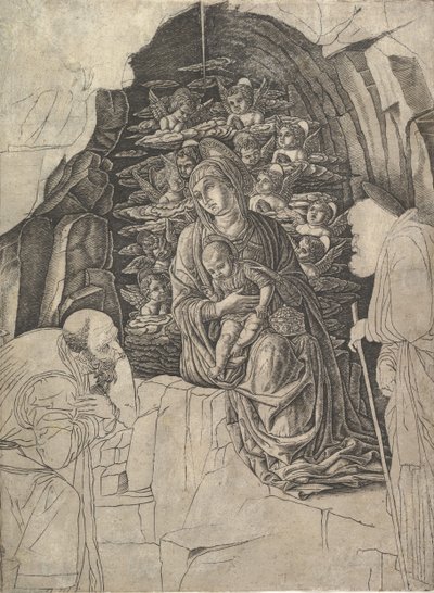 Magiernes tilbedelse, ca. 1475-80. af Unbekannt