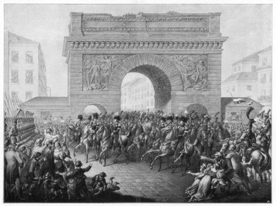 De allierede går ind i Paris den 31. marts 1814 1900 af Unbekannt