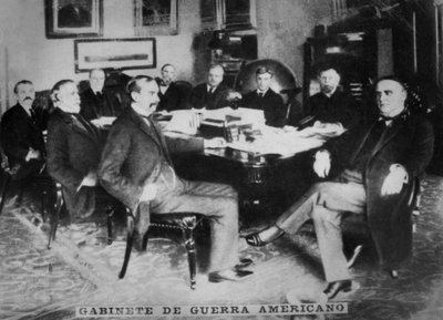 Det amerikanske krigskabinet, 1898 af Unbekannt