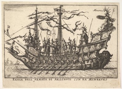 Argonauterne ledet af Minerva Reale dell army di Argonuti med da Minerves, fra ser ..., 1664. af Unbekannt