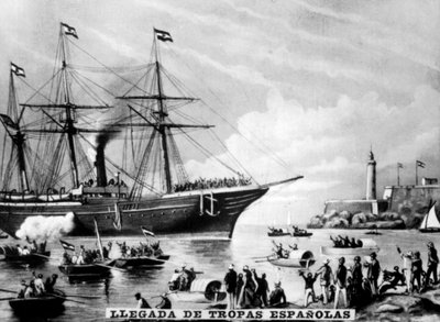 De spanske troppers ankomst, 1860
