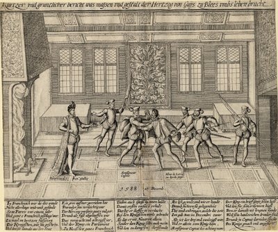 Mordet på hertugen af Guise, 1588 af Unbekannt