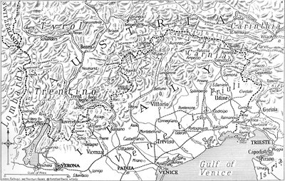 Italiens østrigske grænse, 1915 af Unbekannt