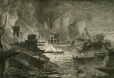 Slaget ved Actium, 1890. af Unbekannt